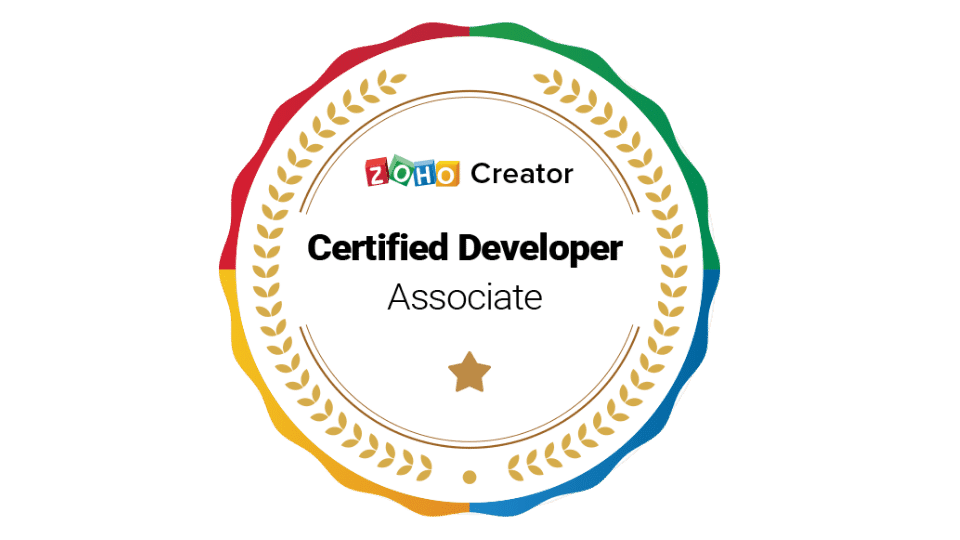Zoho Creator Certified Developer Associate